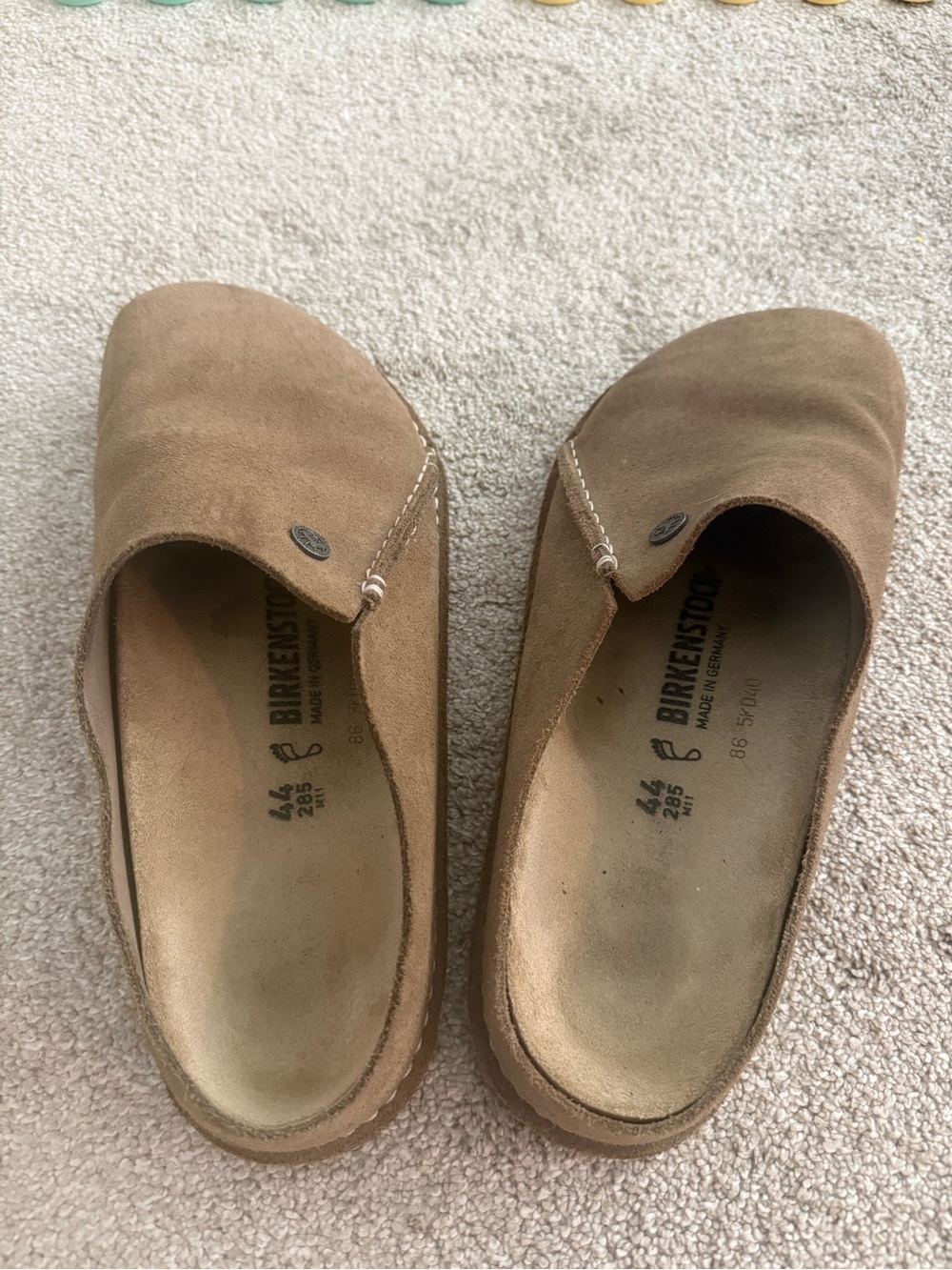 Birkenstock Zermatt - Size 44, Gray/Taupe Suede - Picture 5 of 6